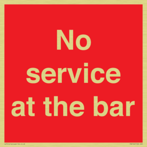 No service at the bar
